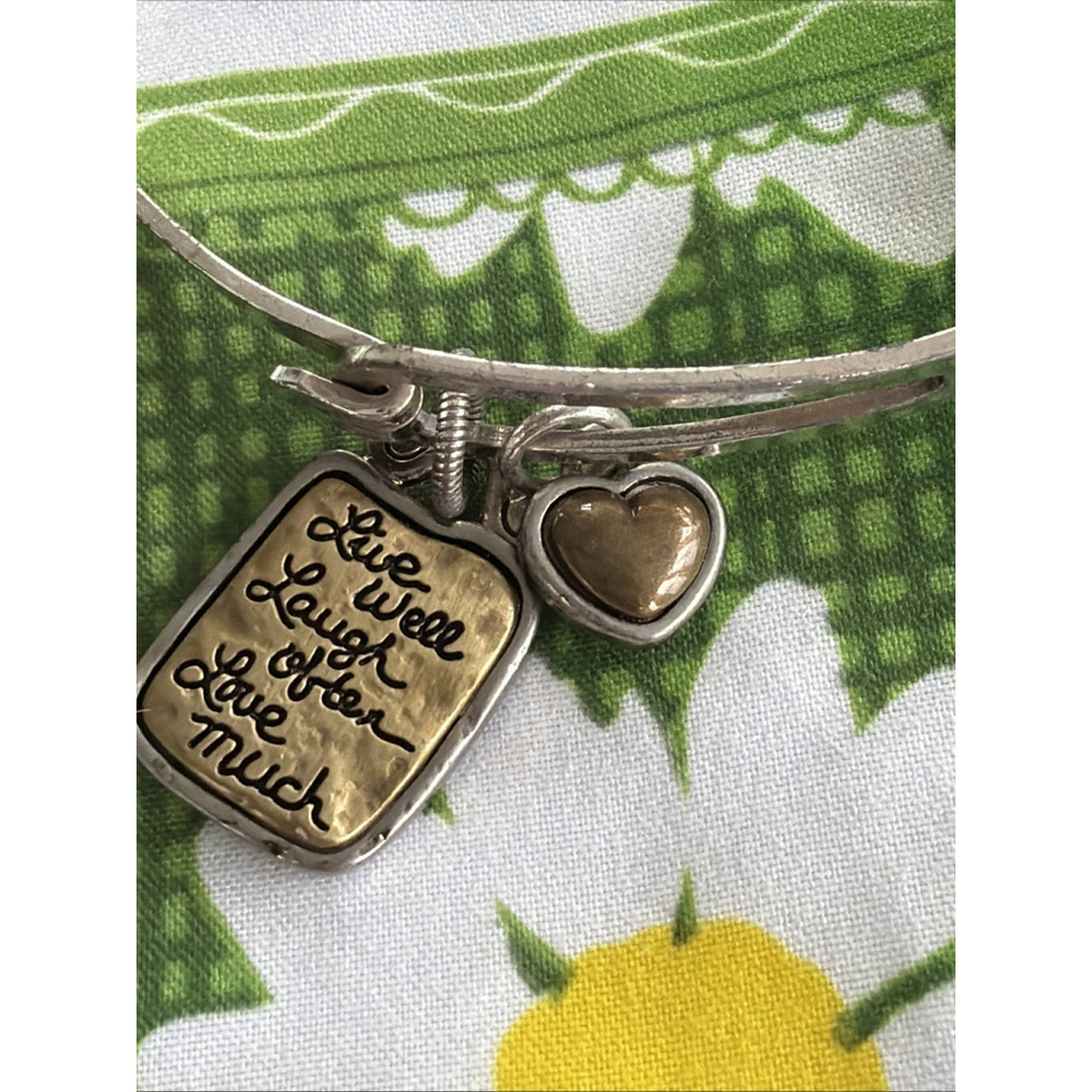 Brighton Hammered
Bracelet “Live, Love, Laugh Retired Inspirational Bangle NWOT
